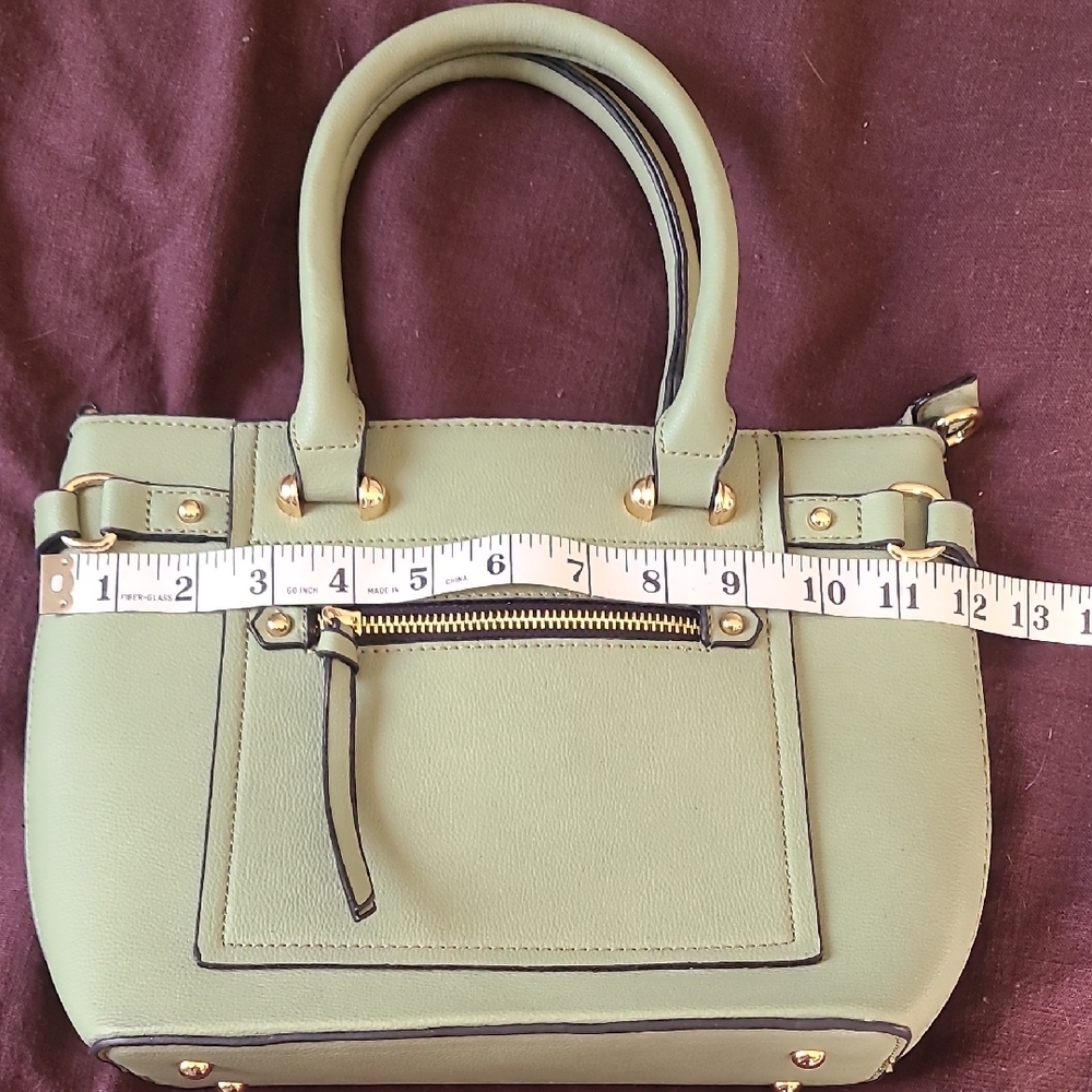 Small Green Tote- Handbag - Picture 11 of 13